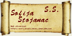 Sofija Stojanac vizit kartica